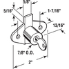 Prime-Line Diecast Drawer and Cabinet Lock, Fits 7/8 Inch Max Panel Thickness, Brass Plated, Set of 1 U 9947KA